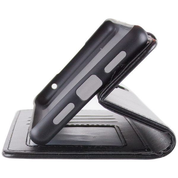 Шкіряний чохол-книжка GETMAN Gallant (PU) для ZTE Blade A55 4G Чорний 358681 фото