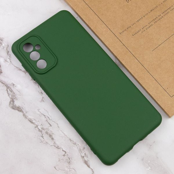 Чохол TPU GETMAN Liquid Silk Full Camera для Samsung Galaxy A55 Зелений / Dark green 354322 фото