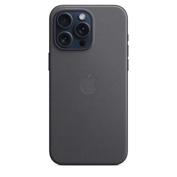 Чохол-накладка Apple iPhone 15 Pro Max FineWoven Case with MagSafe - Black (MT4V3) 277225 фото