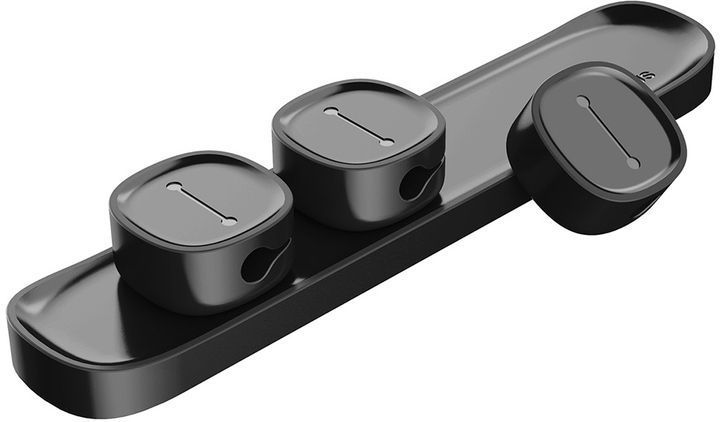 Тримач Кабелів Baseus Peas USB кабель Clip (ACWDJ-01) Black 256693 фото
