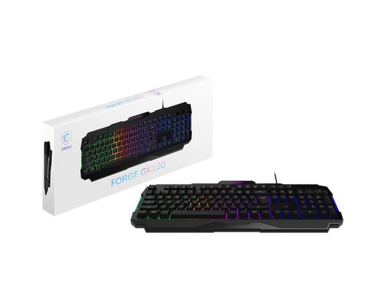 Клавіатура GAMING BLACK UA FORGE GK100 UA MSI 359103 фото