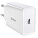 Зарядний Пристрій Baseus 20W QC 1С CCFS-SN02 White 217011 фото 1