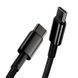 Кабель Baseus Tungsten Gold Type-C To Type-C 100W (CATWJ-01) Black 1m 244327 фото 14