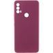 Чохол TPU GETMAN Liquid Silk Full Camera для Motorola Moto E40 Бордовий / Marsala 356918 фото 1