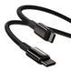 Кабель Baseus Tungsten Gold Type-C To Type-C 100W (CATWJ-01) Black 1m 244327 фото 15