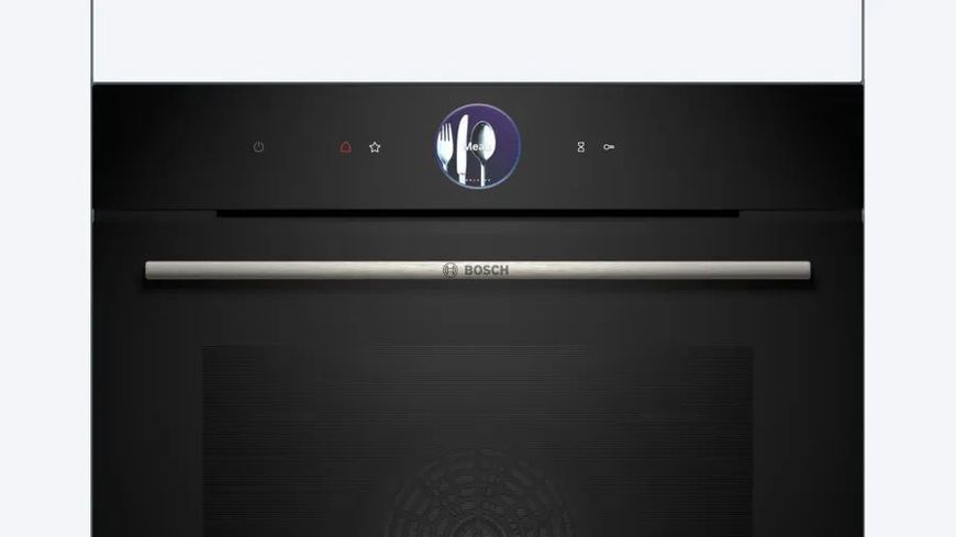 Духова шафа Bosch електрична, 71л, A+, дисплей, конвекція, чорний (HBG7361B1) 370084 фото