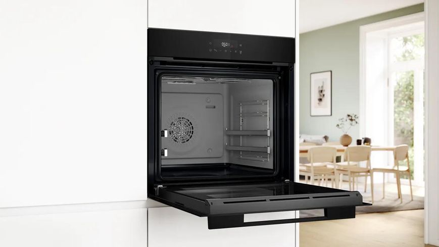 Духова шафа Bosch електрична, 76л, A, дисплей, конвекція, телескопічні направляючі, soft closing, чорний 399890 фото