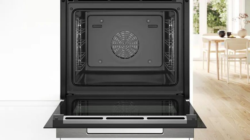 Духова шафа Bosch електрична, 71л, A+, дисплей, конвекція, чорний (HBG7361B1) 370084 фото