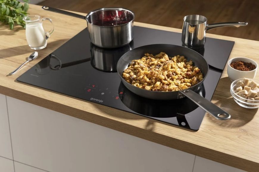 Варильна поверхня Gorenje індукційна, 60см, PowerBoost, TouchControl, чорний (GI6401BC) 367109 фото