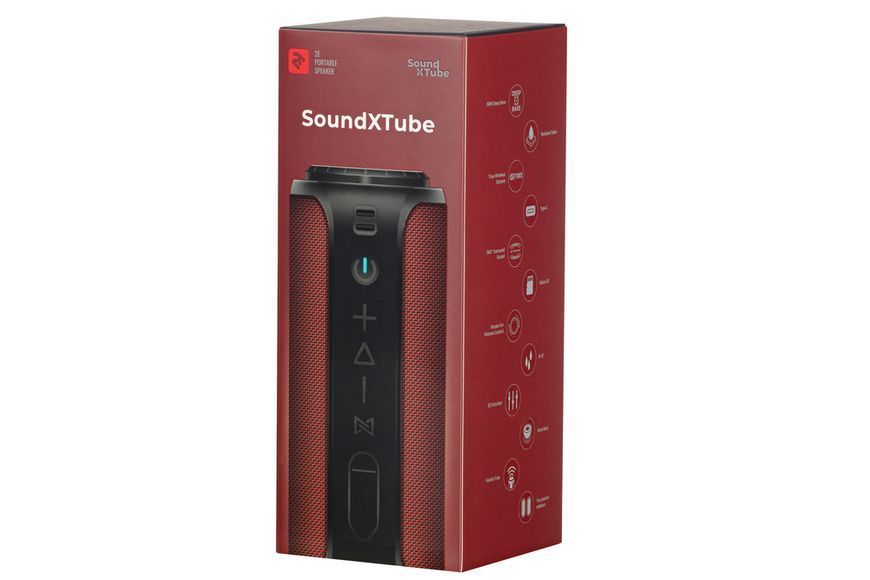 Акустична система 2E SoundXTube TWS, MP3, Wireless, Waterproof Red (2E-BSSXTWRD) 372796 фото