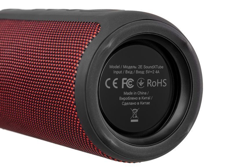 Акустична система 2E SoundXTube TWS, MP3, Wireless, Waterproof Red (2E-BSSXTWRD) 372796 фото