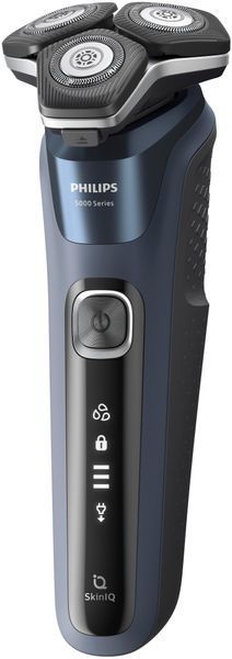 Бритва електр. Philips роторна Series 5000, 9Вт, бритв.головок-3, Li-Ion, сух.+волог., тример, синій (S5885/10) 368803 фото