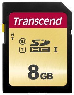 Карта пам'яті Transcend SD 8GB C10 R20MB/s (TS8GSDC300S) 371368 фото