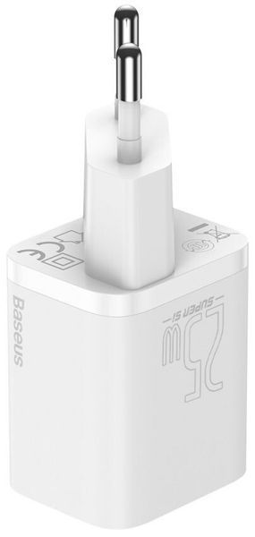 Зарядний Пристрій Baseus Super Si Quick Charger 1C 25W (CCSP020102) White 253860 фото
