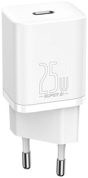 Зарядний Пристрій Baseus Super Si Quick Charger 1C 25W (CCSP020102) White 253860 фото