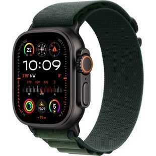 Смарт-годинник Apple Watch Ultra 2 GPS + LTE 49mm Black Titanium Case With Dark Green Alpine Loop M MX4R3 320085 фото