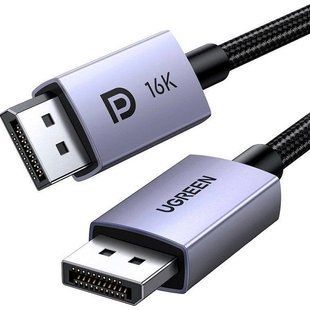 Кабель UGREEN DP118 DisplayPort 16K Cable 1m (15383) Black 314308 фото
