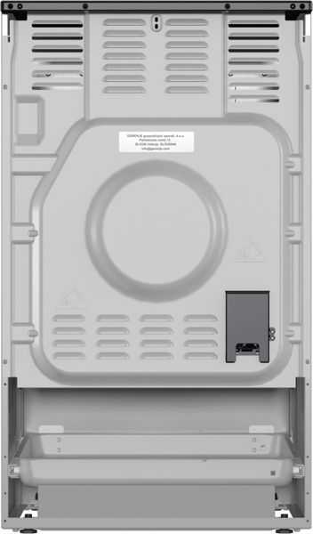Плита Gorenje електрична склокерамічна, 70л, 50x60см, дисплей, програматор, сірий (GEC5C41SG) 374404 фото