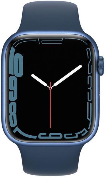 Смарт-годинник Apple Watch Series 7 GPS + LTE 45mm Blue Aluminum Case With Abyss Blue Sport Band MKJA3/MKJT3 239355 фото