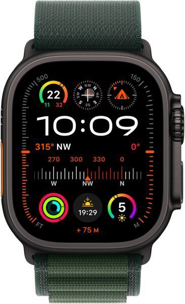 Смарт-годинник Apple Watch Ultra 2 GPS + LTE 49mm Black Titanium Case With Dark Green Alpine Loop M MX4R3 320085 фото