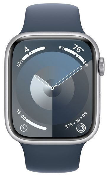 Смарт-годинник Apple Watch Series 9 GPS 41mm Silver Aluminium Case With Storm Blue Sport Band M/L MR913 276864 фото
