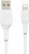 Кабель USB-A > Lightning заряджання/синхронізації Belkin 1м, 12Вт, PVC, білий (CAA001BT1MWH) 369454 фото 4