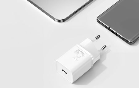 Зарядний Пристрій Baseus Super Si Quick Charger 1C 25W (CCSP020102) White 253860 фото