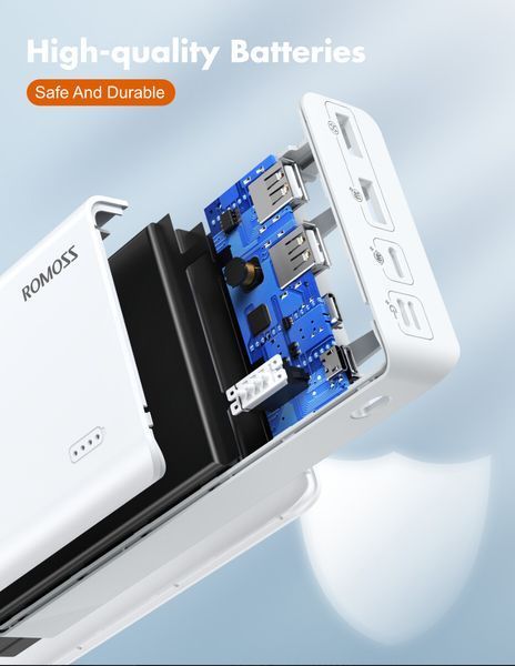 Портативна батарея Romoss 30000mah Sense8+ (PHP30-401-02) білий 318586 фото