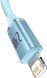 Кабель Baseus Crystal Shine Series Fast Charging Data USB кабель USB To IP 2.4A 2m (CAJY001203) Sky Blue 260564 фото 2