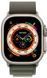 Смарт-годинник Apple Watch Ultra GPS + LTE 49mm Titanium Case With Green Alpine Loop - Small MNHC3/MNHJ3 261040 фото 2