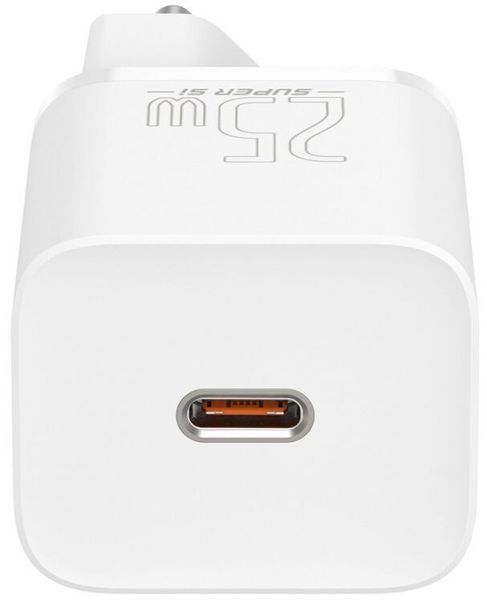 Зарядний Пристрій Baseus Super Si Quick Charger 1C 25W (CCSP020102) White 253860 фото