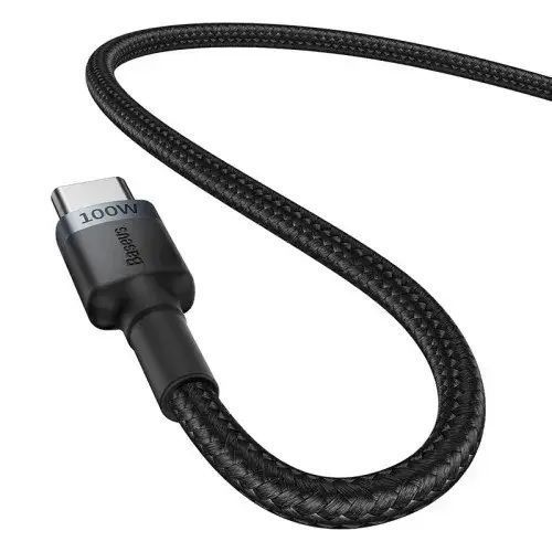 Кабель Baseus Cafule Type-C to Type-C 100W 2m (2pcs) (P10318306003-01) black 351820 фото
