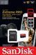 Карта пам'яті SanDisk microSD 256GB C10 UHS-I U3 R200/W140MB/s Extreme Pro V30 + SD (SDSQXCD-256G-GN6MA) 375494 фото 2