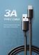 Кабель UGREEN US287 USB 2.0 To USB Type-C Cable Nickel Plating 3A 0.25m Black (60114) 278800 фото 2