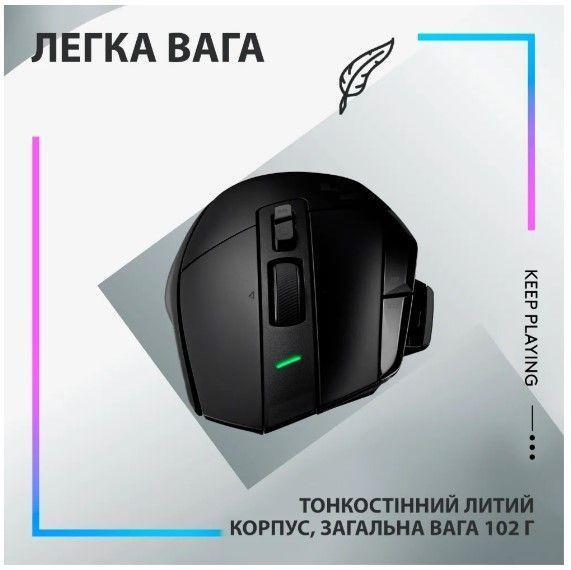 Миша LOGITECH G502 X LIGHTSPEED, Black (910-006180) 306810 фото