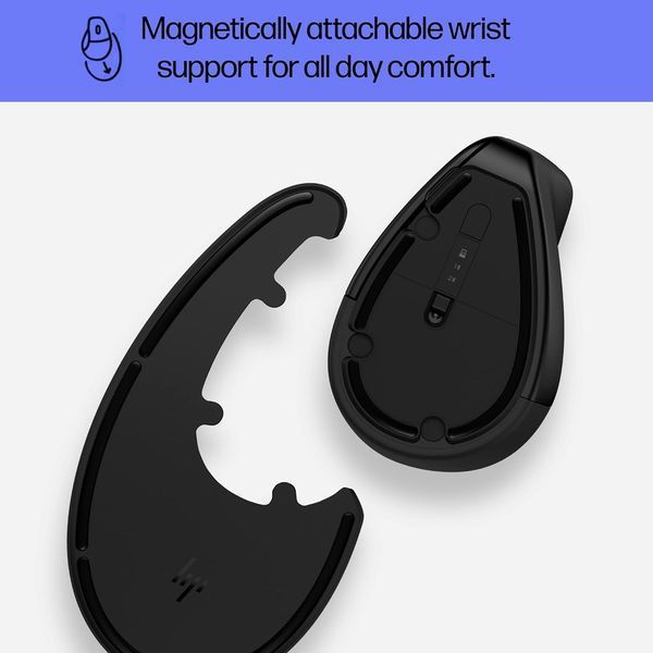 Миша HP 920 Ergonomic Vertical, WL/BT, чорний (6H1A4AA) 364597 фото