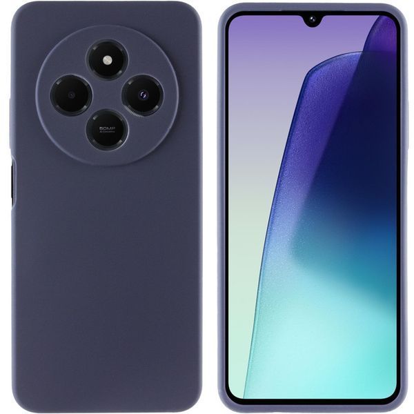 Чохол Silicone Cover Lakshmi Full Camera (AAA) для Xiaomi Redmi 14C / Poco C75 Темно-синій / Midnight blue 327071 фото