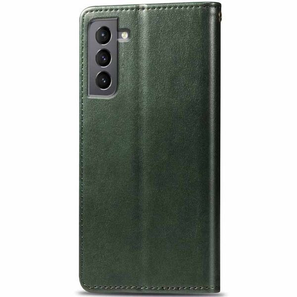 Шкіряний чохол книжка GETMAN Gallant (PU) для Samsung Galaxy S23 FE Зелений 284392 фото