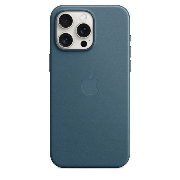 Чохол-накладка Apple iPhone 15 Pro Max FineWoven Case with MagSafe - Pacific Blue (MT4Y3) 277226 фото