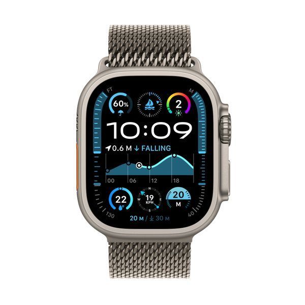 Смарт-годинник Apple Watch Ultra 2 GPS + LTE 49mm Natural Titanium Case With Titanium Milanese Loop L MX5T3 328938 фото