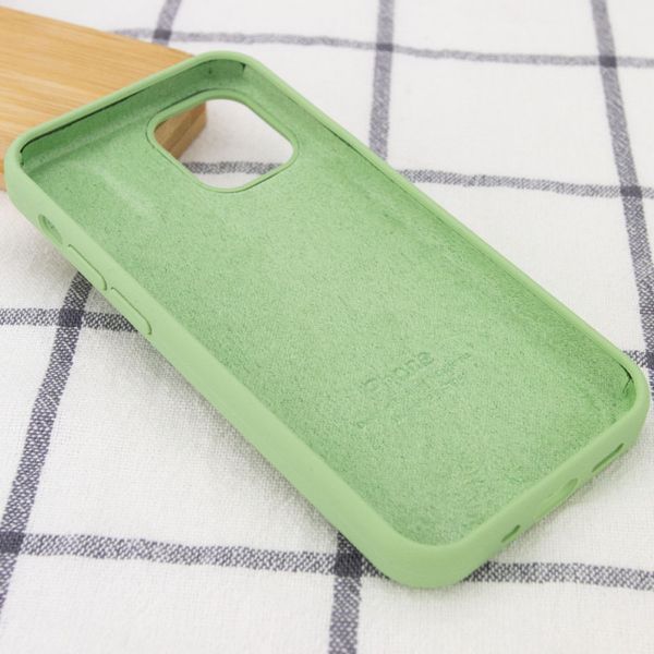 Чохол Silicone Case Full Protective (AA) для Apple iPhone 13 (6.1") М'ятний / Mint 215733 фото