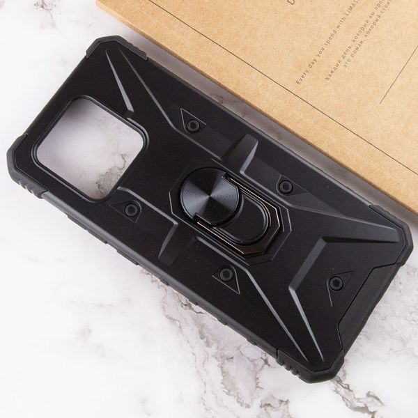 Ударостійкий чохол Pathfinder Ring для Xiaomi Redmi 10C / Poco C40 Чорний / Black 259264 фото