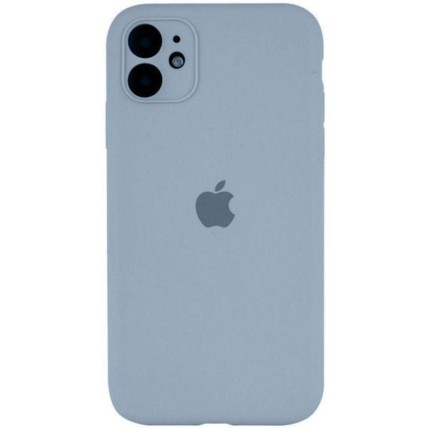 Чохол Silicone Case Full Camera Protective (AA) для Apple iPhone 12 (6.1") Блакитний / Sweet Blue 316544 фото