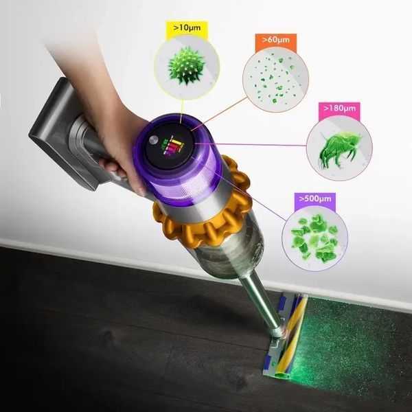 Вертикальний Пилосос Dyson V15 Detect Absolute 2023 Gold/Gold (447000-01) 317171 фото