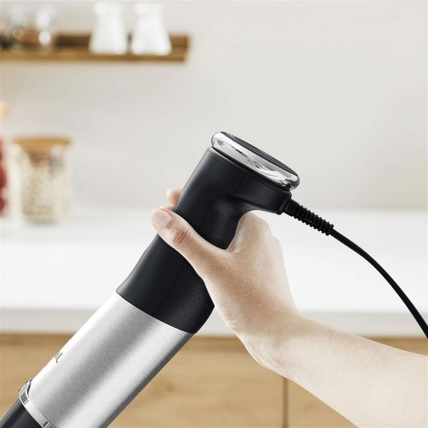 Блендер Tefal заглибний Quickchef+ 1000Вт, 2в1, чаша-800мл, чопер-500мл, турборежим, сріблясто-чорний (HB672830) 363209 фото