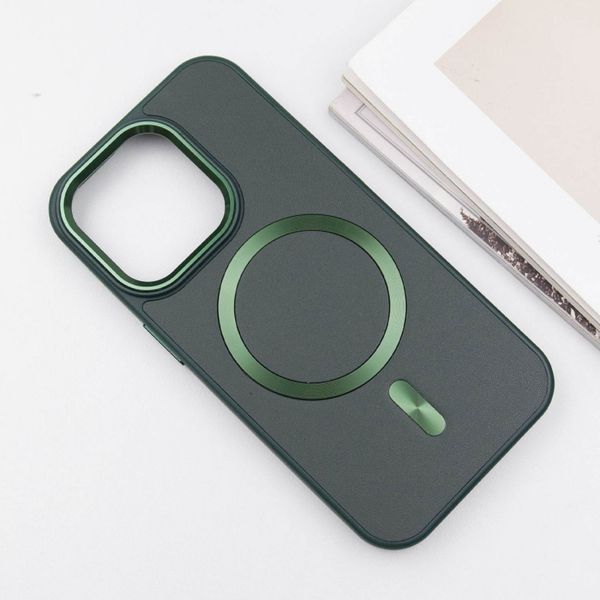 Шкіряний чохол SnapCase with MagSafe для Apple iPhone 16 Pro Max (6.9") Green 329031 фото