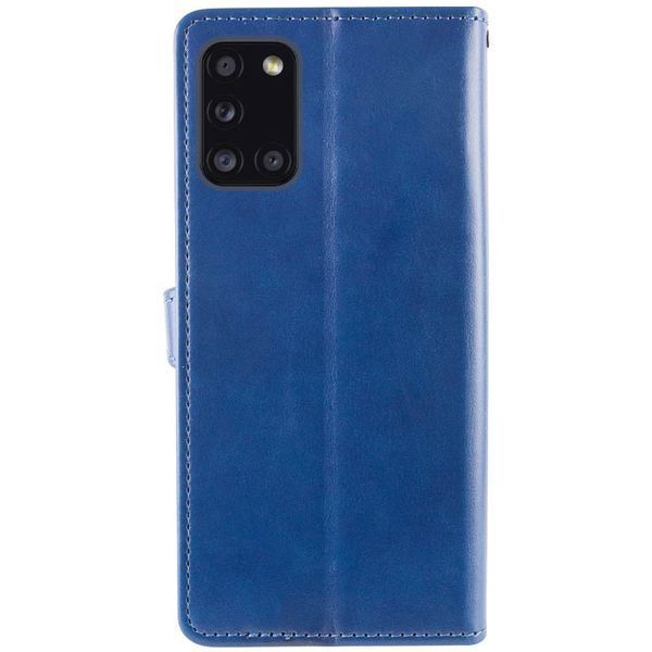 Шкіряний чохол книжка GETMAN Gallant (PU) для Samsung Galaxy A31 Синій 198819 фото