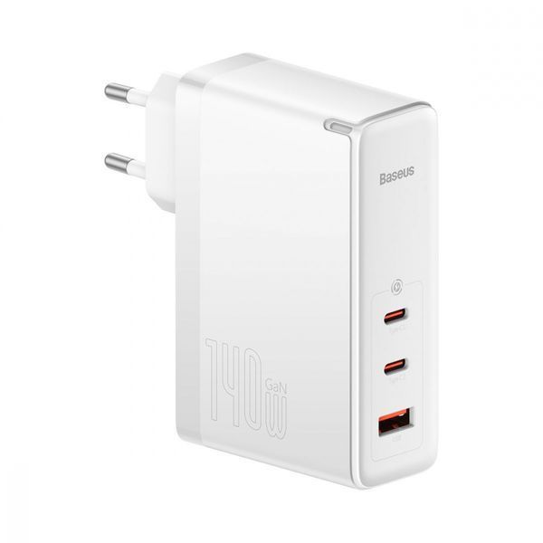 Зарядний Пристрій Baseus GaN5 Pro 140W 2 x Type-C + USB + Кабель Type-C - Type-C (CCGP100201) black 268696 фото