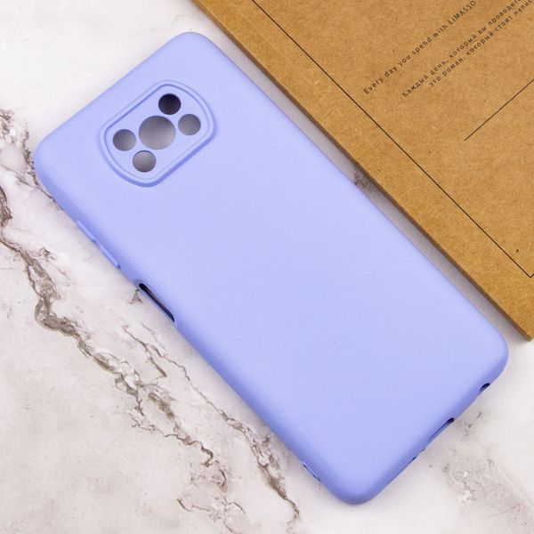 Чохол Silicone Cover Lakshmi Full Camera (AAA) для Xiaomi Poco X3 NFC / Poco X3 Pro Бузковий / Dasheen 283001 фото