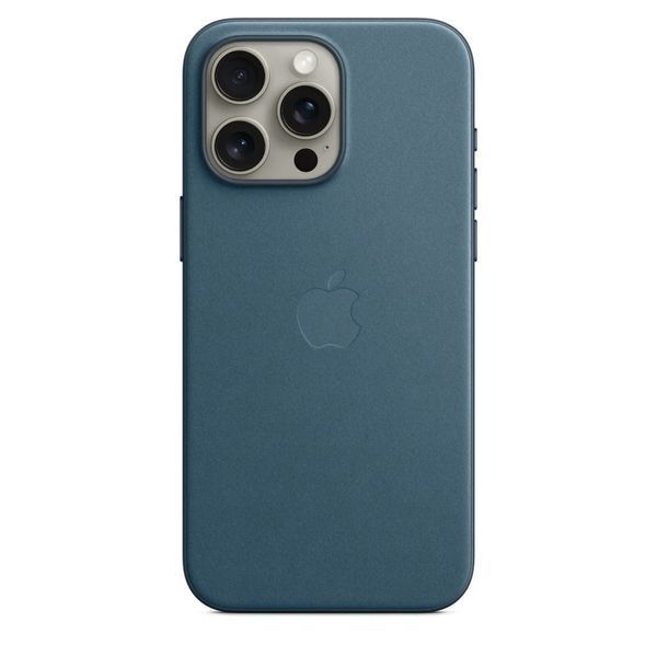 Чохол-накладка Apple iPhone 15 Pro Max FineWoven Case with MagSafe - Pacific Blue (MT4Y3) 277226 фото